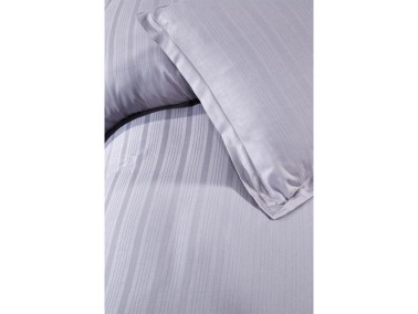 Satin Kinox Double Size Duvet Cover Set, Duvet Cover 200x220, Sheet 240x260, Gray Color - Thumbnail