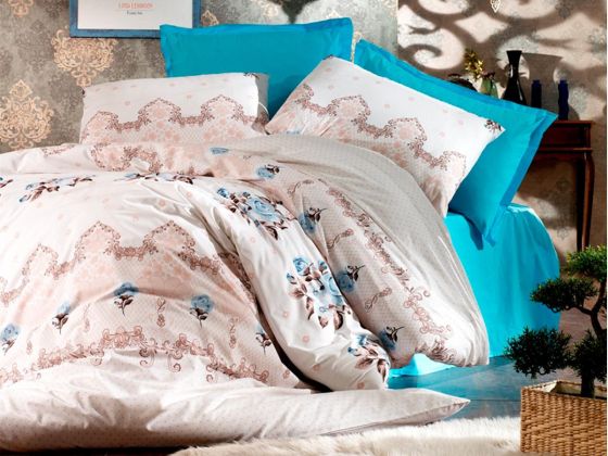 Sedef Double Duvet Cover Set Mint