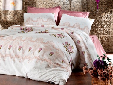 Çeyiz Diyarı - Sedef Single Duvet Cover Set Lilac Çeyiz Diyarı - Sedef Single Duvet Cover Set Lilac