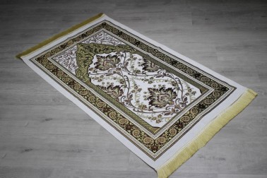 Sema Woven Prayer Rug Cream - Thumbnail