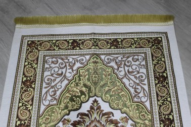 Sema Woven Prayer Rug Cream - Thumbnail