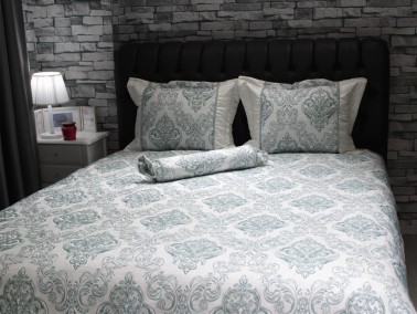 طقم غطاء سرير مزدوج - أخضر Serenat - Thumbnail