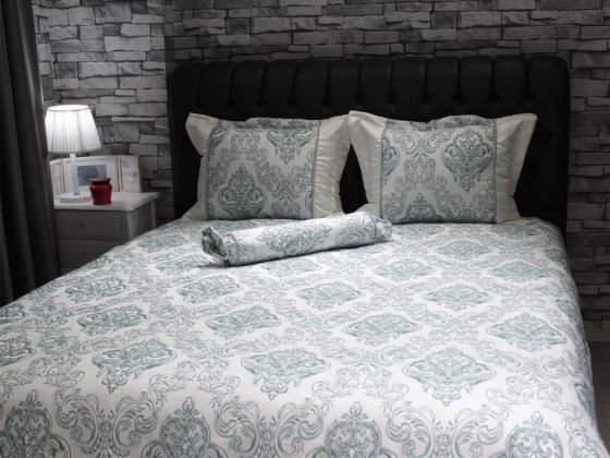 طقم غطاء سرير مزدوج - أخضر Serenat
