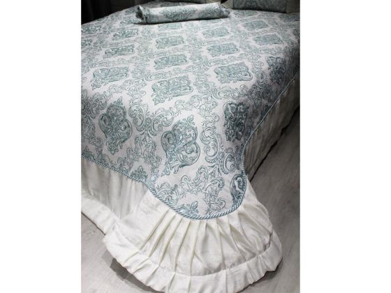 طقم غطاء سرير مزدوج - أخضر Serenat