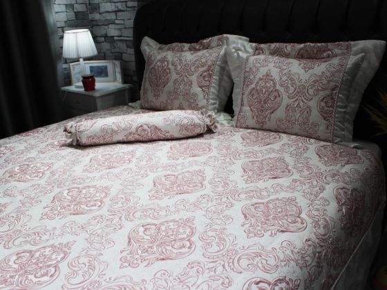 طقم غطاء سرير مزدوج - وردي Serenat