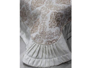 Serenat Double Bedspread Cappucino - Thumbnail