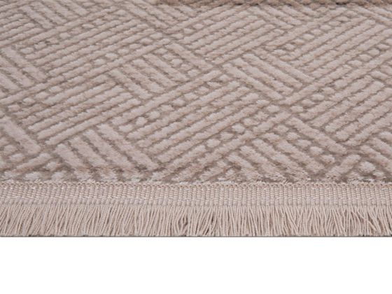 Serra Plaid Carpet/Rug Rectangle 160x230 cm Mink - Beige