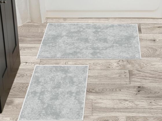 Shadow 2 Bath Mat Set Gray