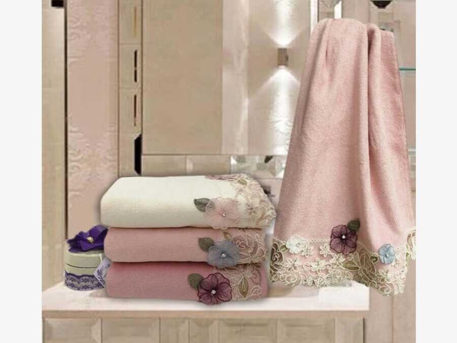 Shea Velvet 3-Piece Hand Face Towel Set - Thumbnail