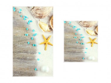 Shell Star 2 Pcs Bath Mat Set - Thumbnail