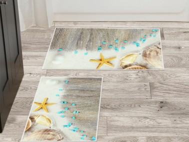 Shell Star 2 Pcs Bath Mat Set - Thumbnail