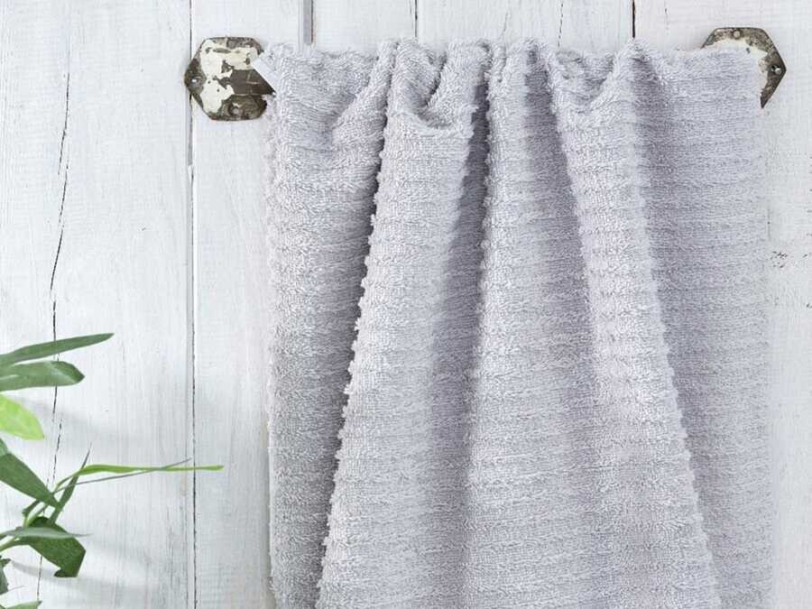 Dowry World - Sıla Cotton Hand Face Towel Gray