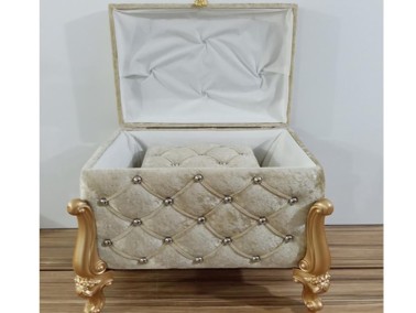 Silvana Quilted Square 2 Pack Dowry Chest Cappucino - Thumbnail
