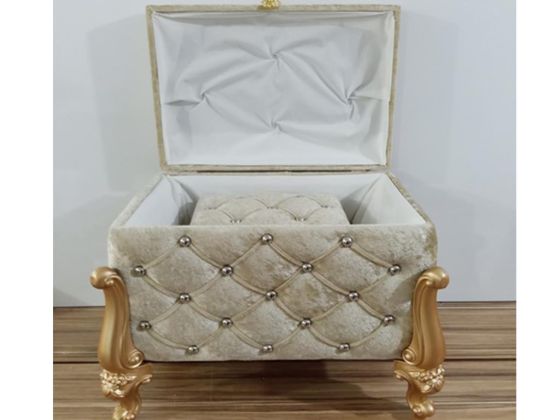 Silvana Quilted Square 2 Pack Dowry Chest Cappucino