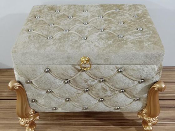 Silvana Quilted Square 2 Pack Dowry Chest Cappucino