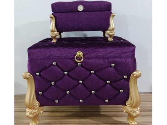 Silvana Quilted Square 2 Pack Dowry Chest Purple