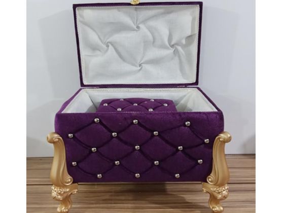 Silvana Quilted Square 2 Pack Dowry Chest Purple