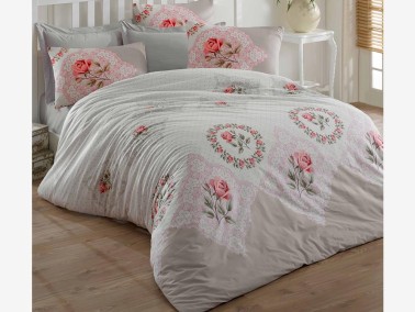 Best Class - Şima 100% Cotton Double Duvet Cover Set Gray Best Class - Şima 100% Cotton Double Duvet Cover Set Gray