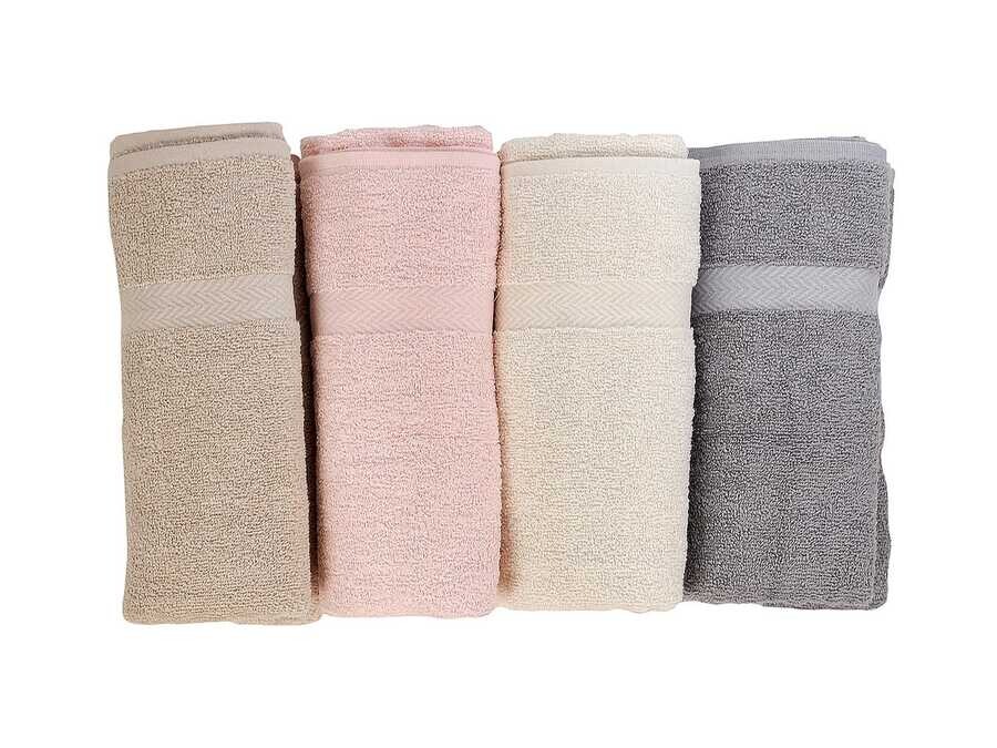  Smart Luxury Cotton Hand Face Towel 4 Pieces - Thumbnail