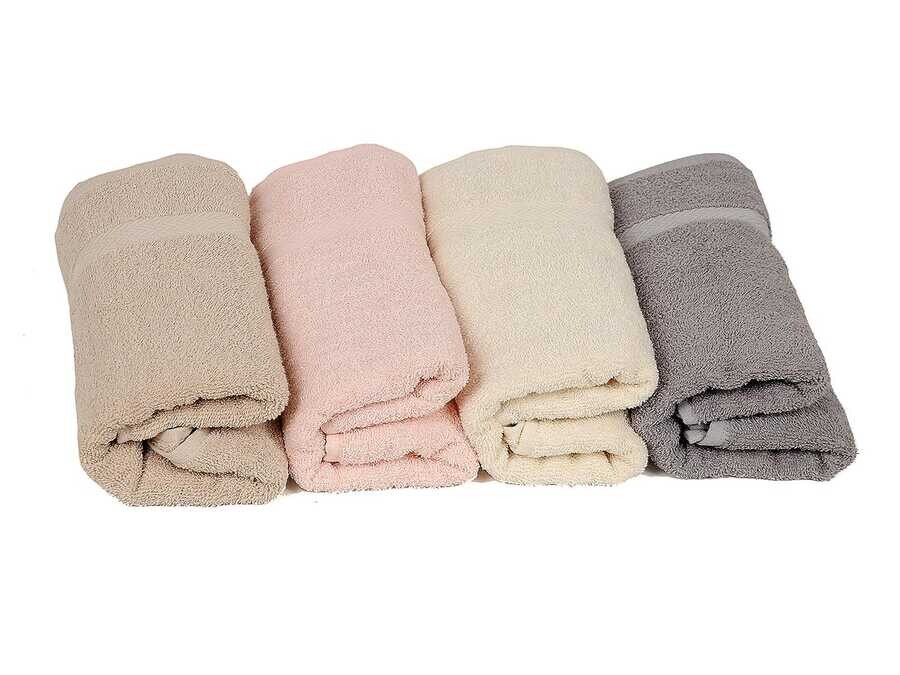  Smart Luxury Cotton Hand Face Towel 4 Pieces - Thumbnail