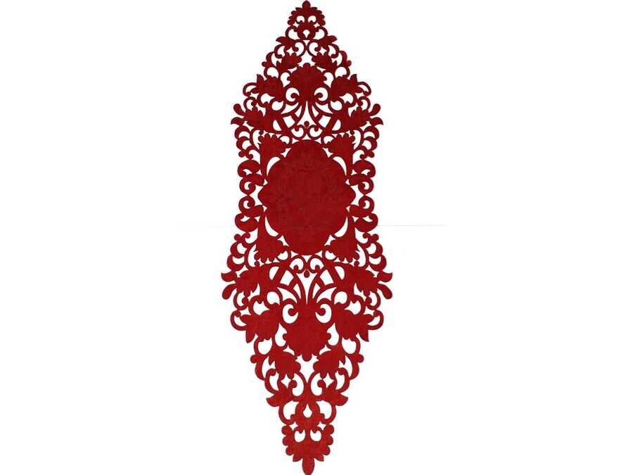 
Snowdrop Lux Velvet Runner Maroon - Thumbnail