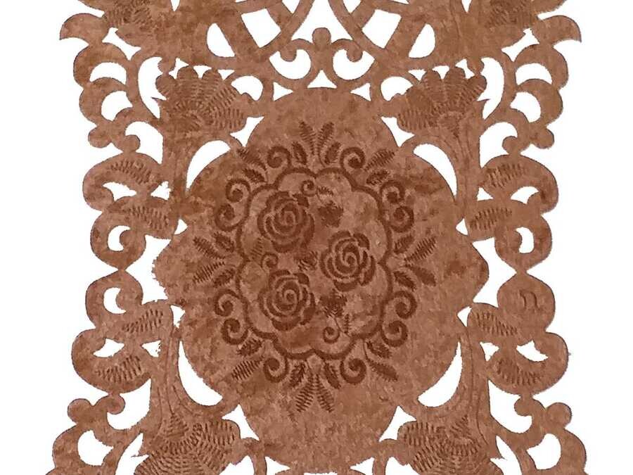 
Snowdrop Lux Velvet Runner Brown - Thumbnail