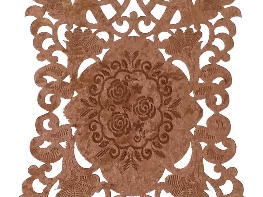 
Snowdrop Lux Velvet Runner Brown