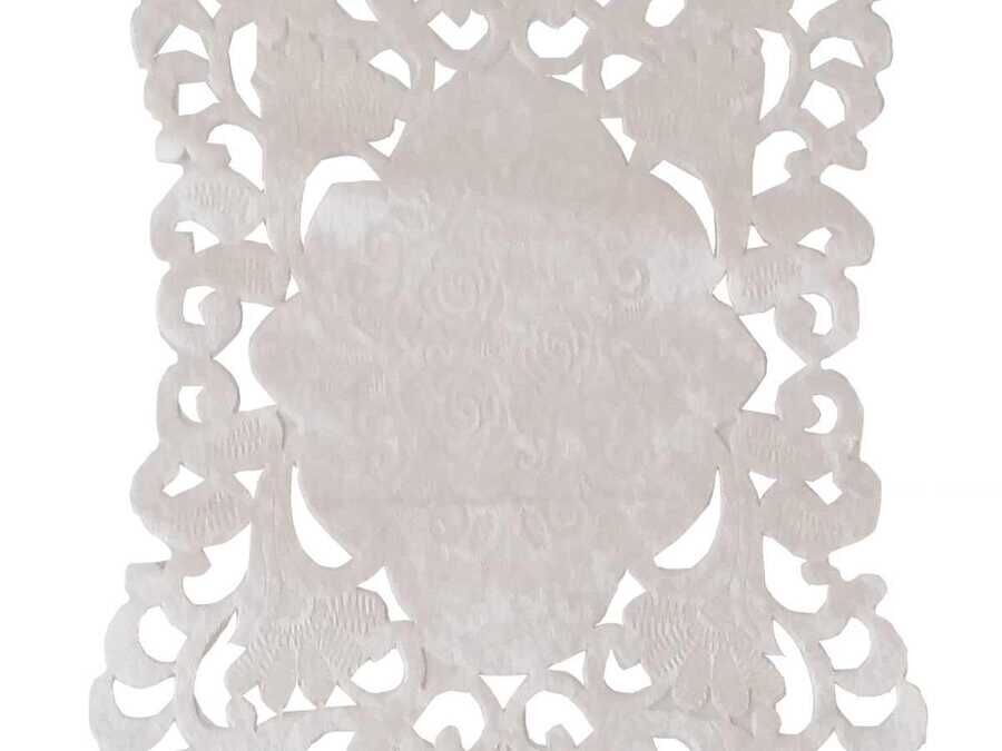  Snowdrop Lux Velvet Runner Cream