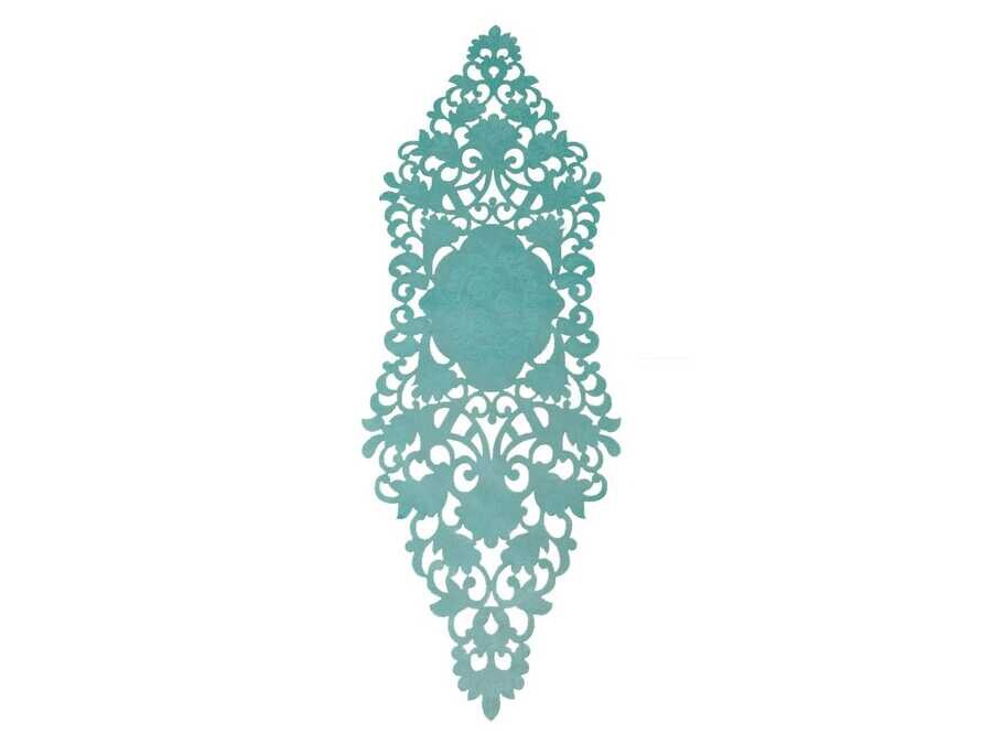  Snowdrop Lux Velvet Runner Spring Green - Thumbnail