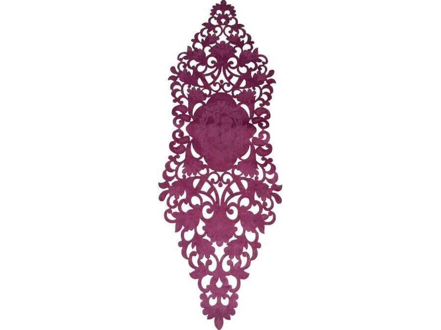 Snowdrop Lux Velvet Runner Plum