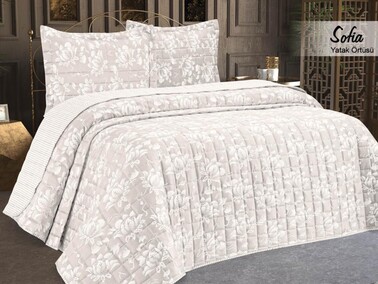 Dowry World - Sofia Double Bedspread Gray Dowry World - Sofia Double Bedspread Gray