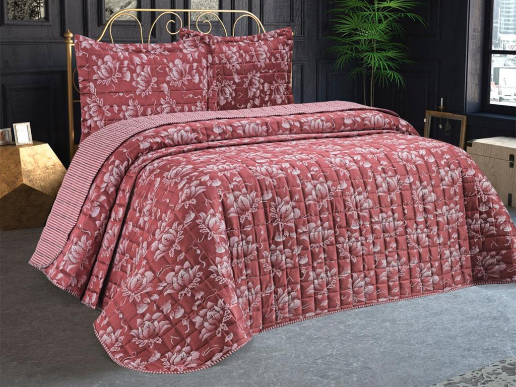 Dowry World - Sofia Double Bedspread - Plum Dowry World - Sofia Double Bedspread - Plum