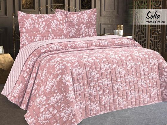 Sofia Double Bedspread Powder