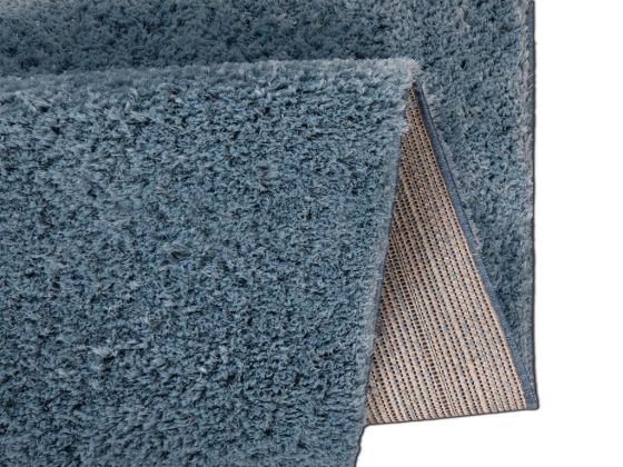 Soft Plain Carpet/Rug Rectangle 150x230 cm Blue