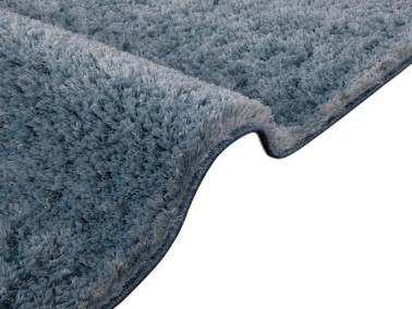 Soft Plain Carpet/Rug Rectangle 150x230 cm Blue - Thumbnail