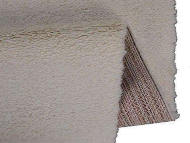 Soft Plain Carpet/Rug Rectangle 150x230 cm Cream - Thumbnail