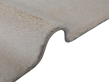 Soft Plain Carpet/Rug Rectangle 150x230 cm Cream - Thumbnail