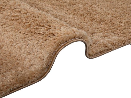 Soft Plain Carpet/Rug Rectangle 150x230 cm Gold