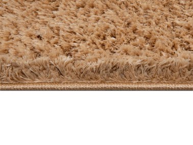 Soft Plain Carpet/Rug Rectangle 150x230 cm Gold - Thumbnail