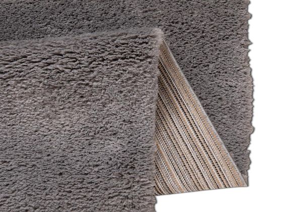 Soft Plain Carpet/Rug Rectangle 150x230 cm Grey