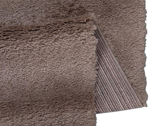 Soft Plain Carpet/Rug Rectangle 150x230 cm Mink