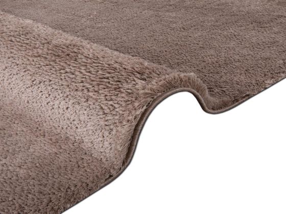 Soft Plain Carpet/Rug Rectangle 150x230 cm Mink