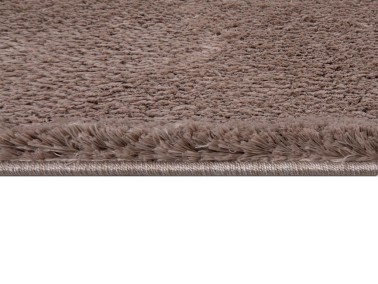 Soft Plain Carpet/Rug Rectangle 150x230 cm Mink - Thumbnail