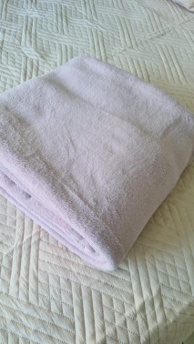 Soft Single Size Blanket 155x215 cm Cotton/Polyester Fabric Dry Rose - Thumbnail