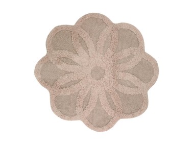 Sphere Cotton Round Bath Mat - Thumbnail