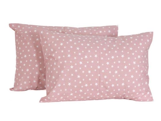 Star 2 pcs Pillowcase Pink