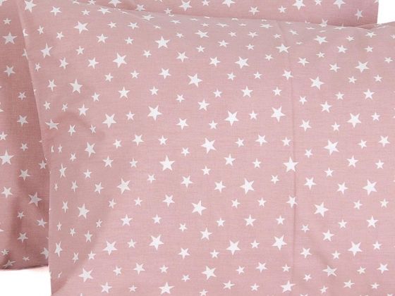 Star 2 pcs Pillowcase Pink