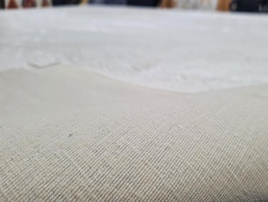 Star Point Rectangle 100% Microfiber Polyester Fringed Carpet 160x230 Cream - Thumbnail