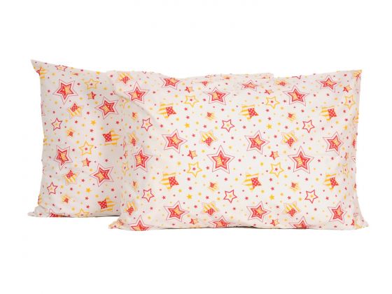  Star Pillowcase 2 pcs Cream