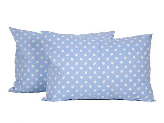  Star Pillow Case 2 Pcs Blue